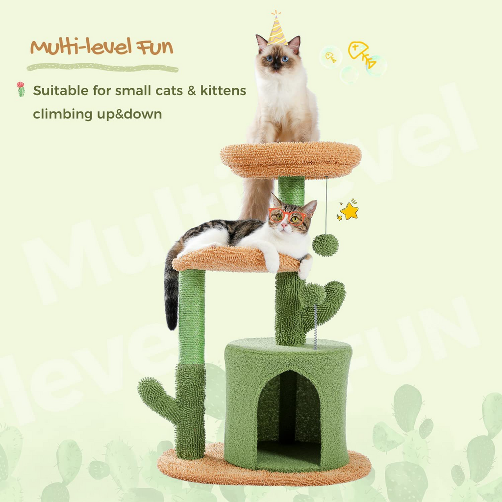 Alto — Árbol Rascador Cactus para Gatos