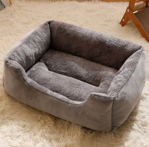 Cama Cálida y Acogedora Gatopia — bordes elevados Rosa Claro