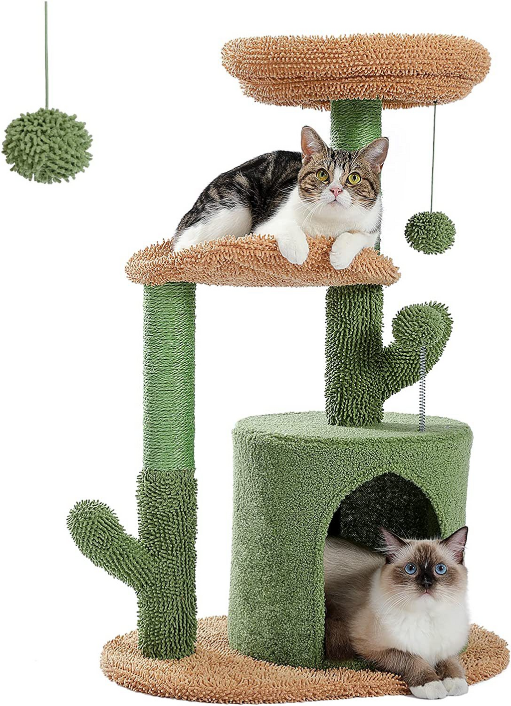 Alto — Árbol Rascador Cactus para Gatos